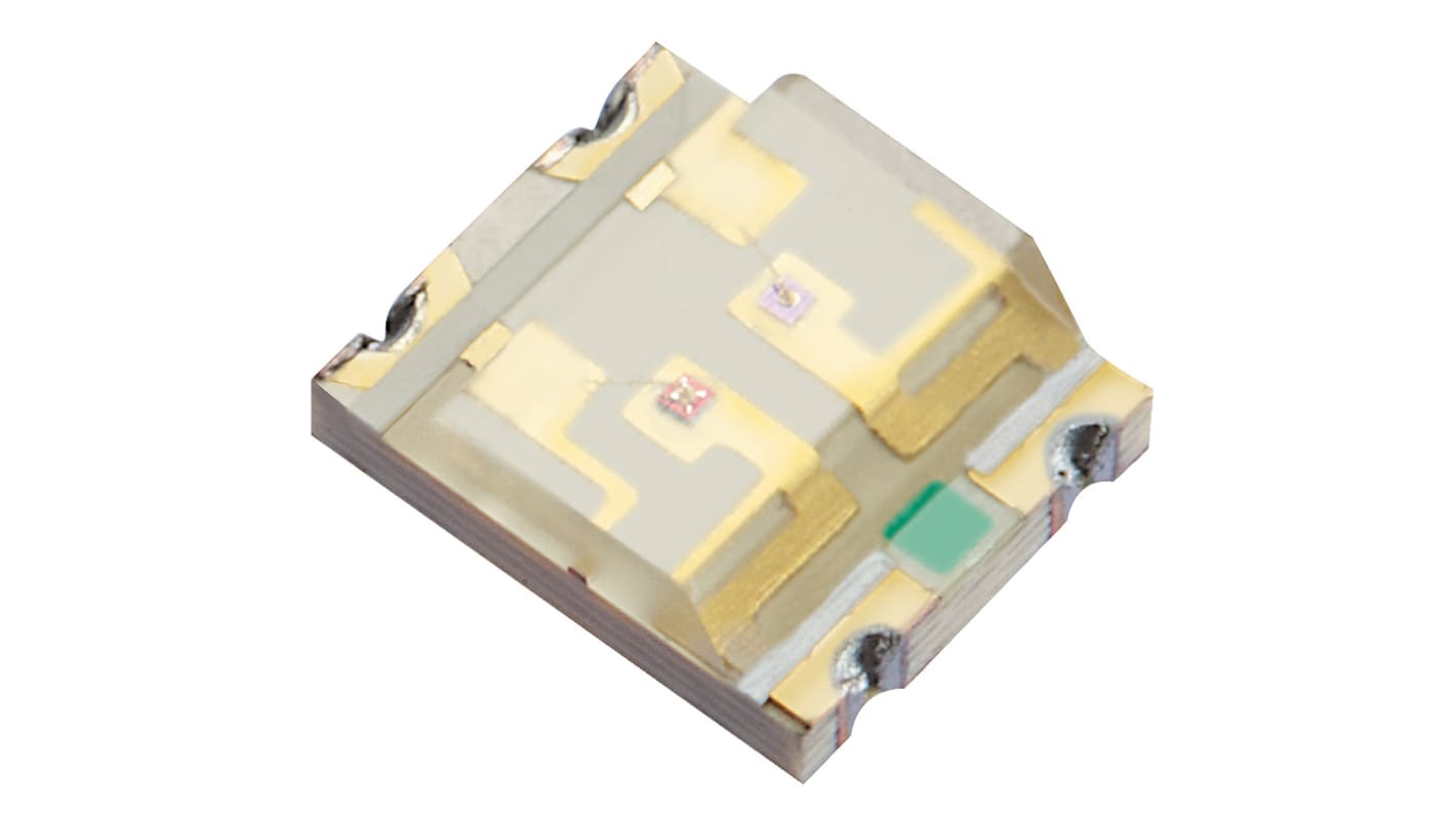 Kingbright 贴片LED, 绿色，红色, 3025 (1210), 2个LED, 4针