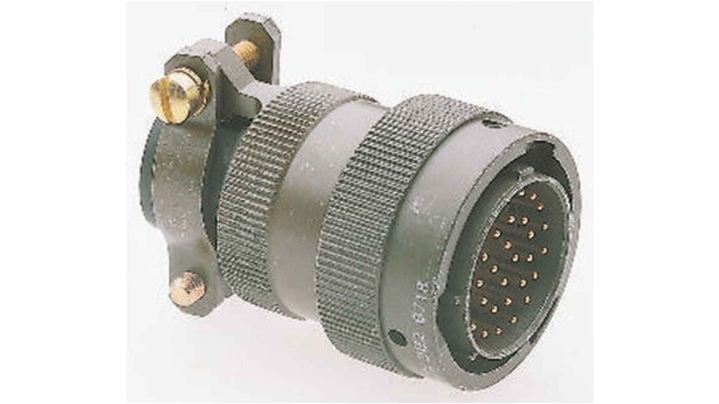 Amphenol Socapex, 451 3 Way Cable Mount MIL Spec Circular Connector Plug, Pin Contacts,Shell Size 8, Bayonet Coupling