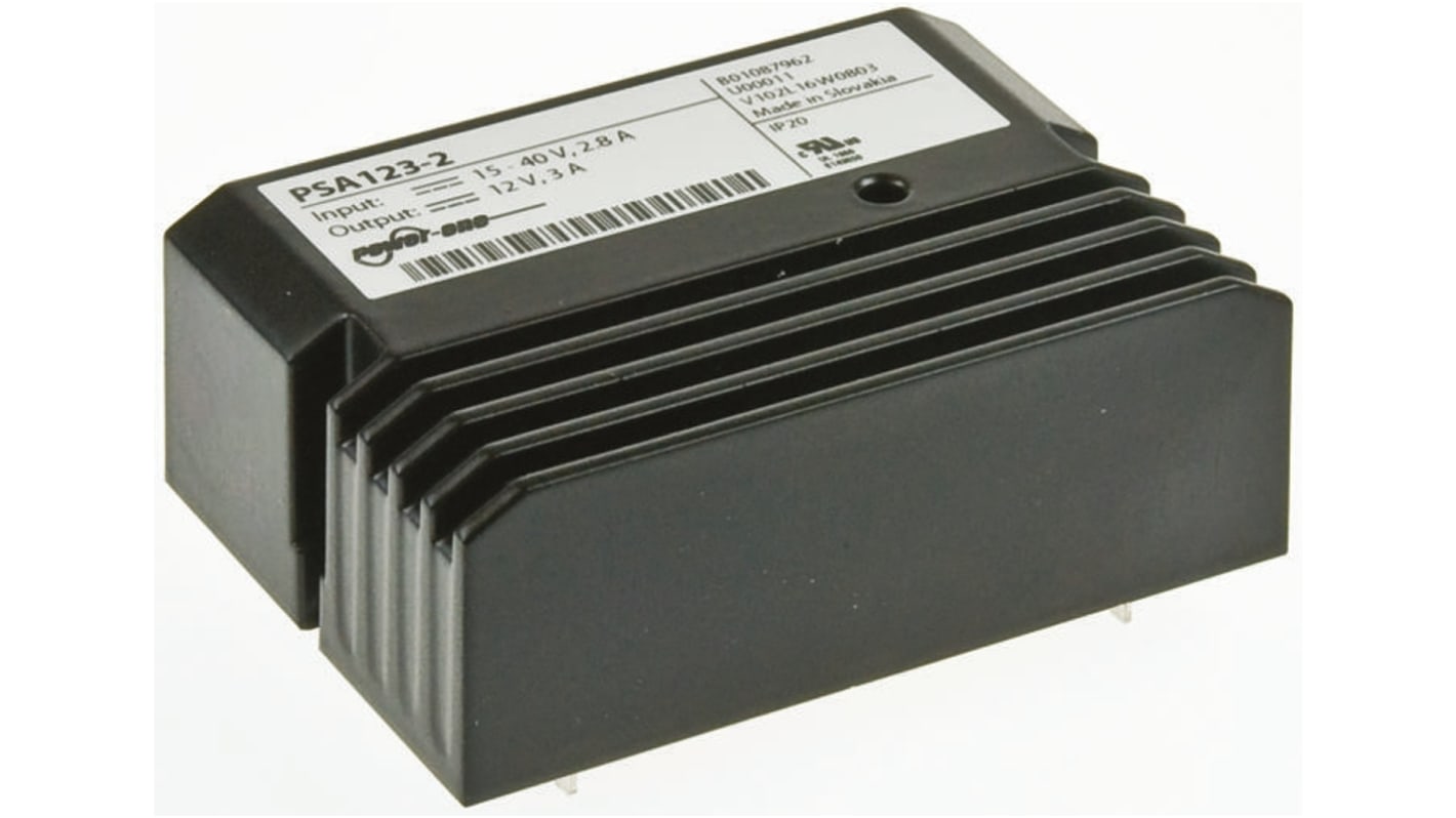 BEL POWER SOLUTIONS INC Switching Regulator, Screw Mount, 24V dc Output Voltage, 29 → 60V dc Input Voltage, 2.5A