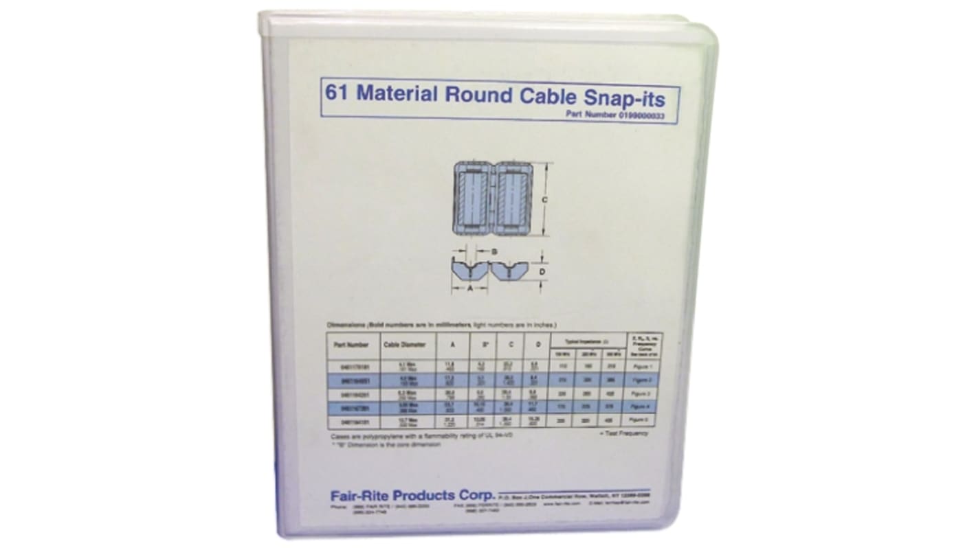 Fair-Rite 12, 18 piece Ferrite Kit