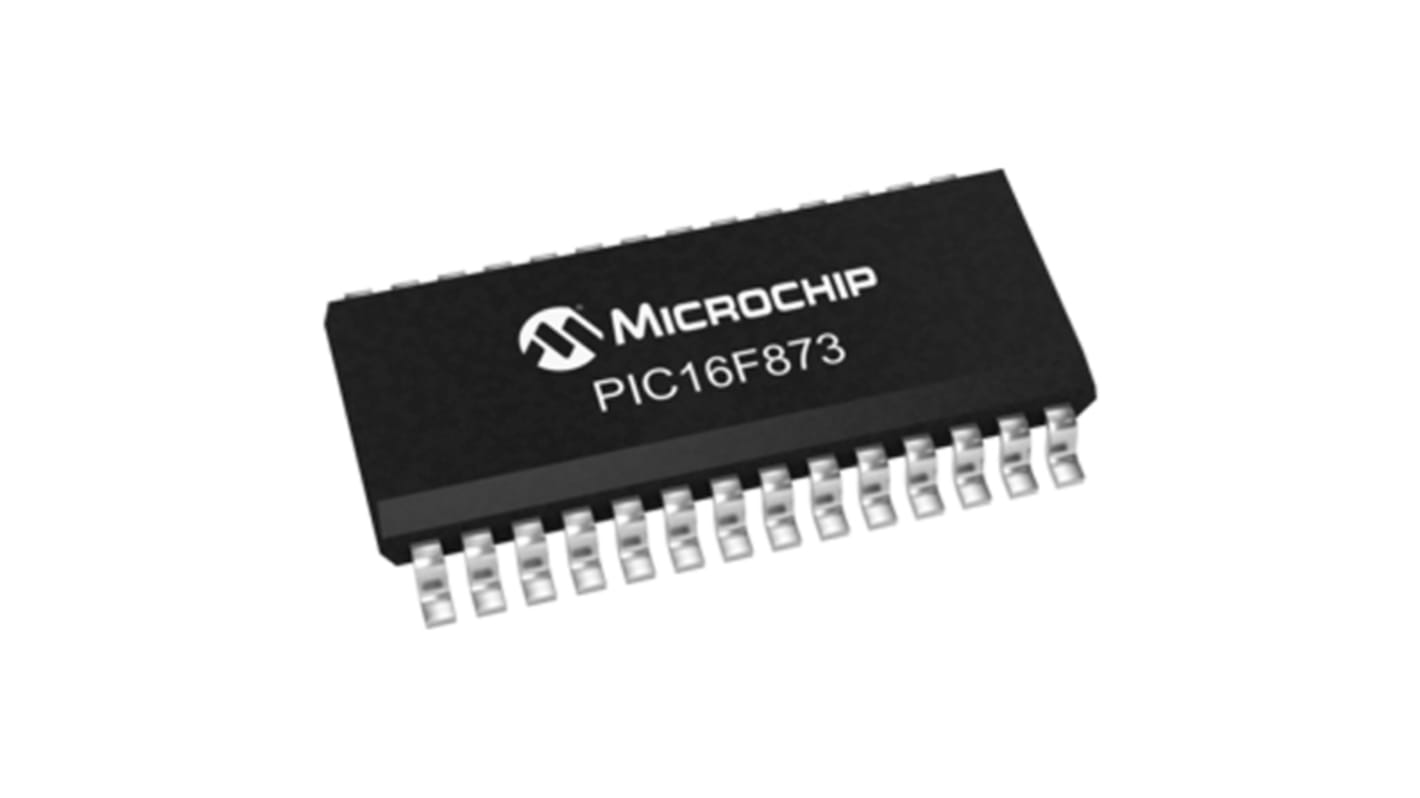 Microcontrolador Microchip PIC16F873-20/SO, núcleo PIC de 8bit, RAM 192 B, 20MHZ, SOIC de 28 pines