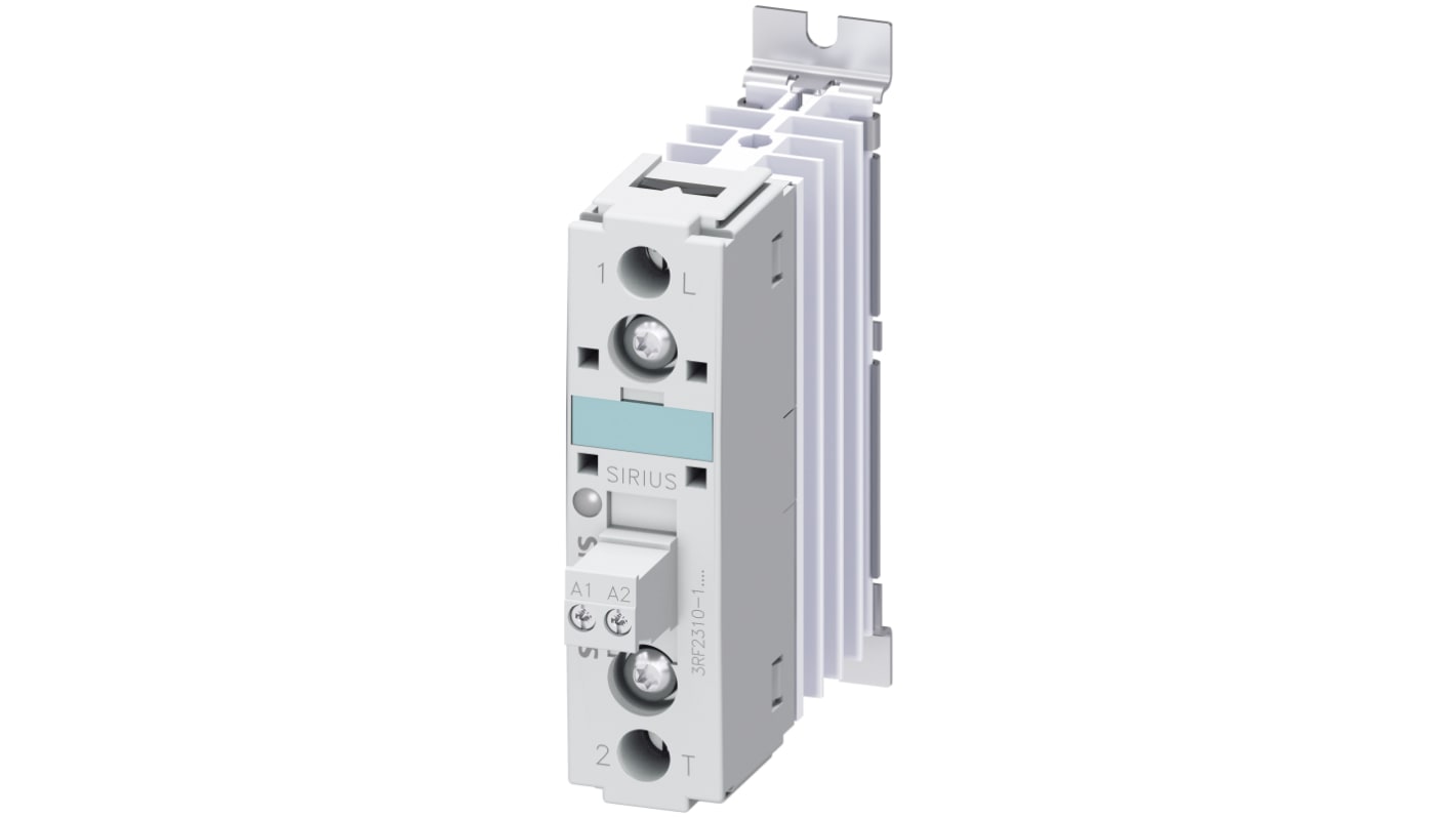Siemens 固态继电器, 过零型开关, 最大负载10.5 A, 460 V, 最大控制24 V dc, DIN导轨安装, SPST