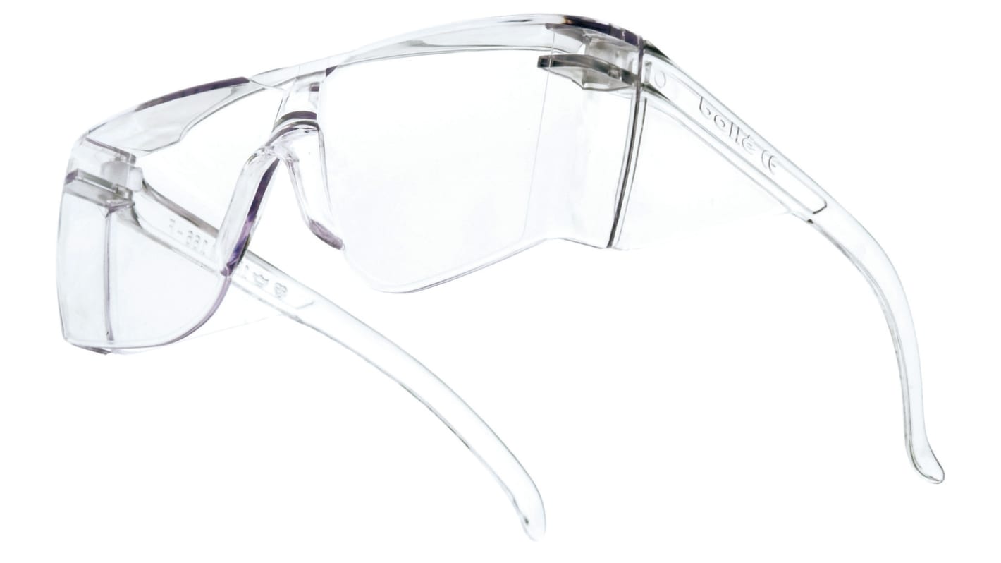 Bolle VISITEUR UV Safety Glasses, Clear Polycarbonate Lens, Vented