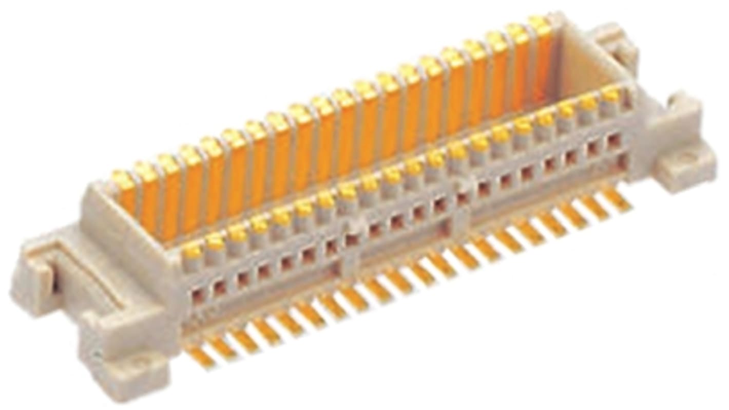Molex SlimStack Series Straight Surface Mount PCB Socket, 16-Contact, 2-Row, 0.5mm Pitch, Solder Termination