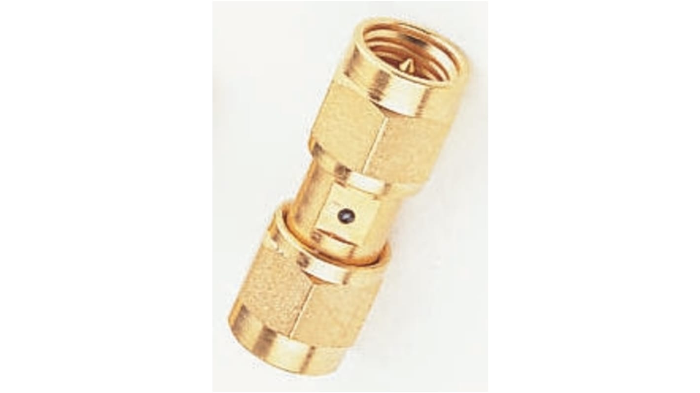 TE Connectivity Straight 50Ω RF Adapter SMA Plug to SMA Plug 18GHz