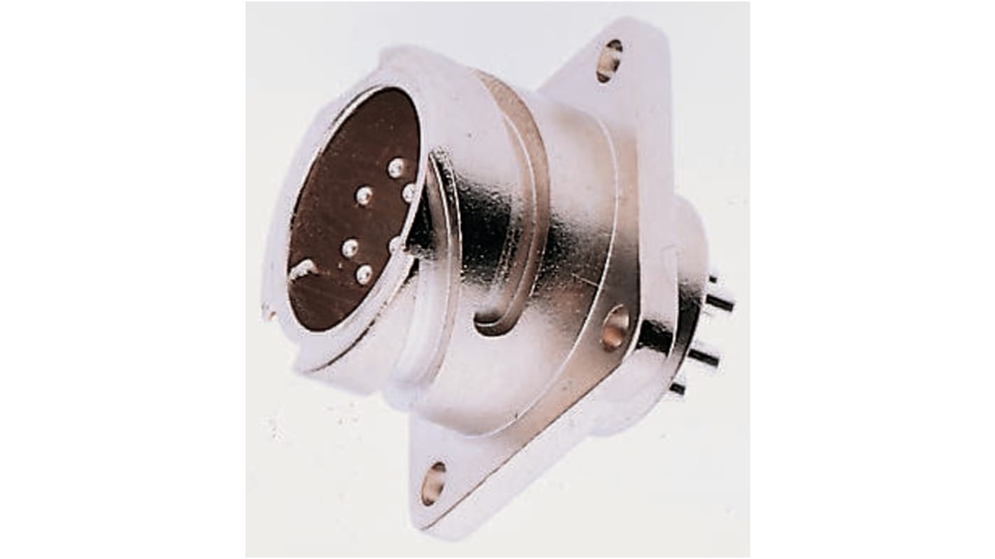 ITT Cannon, CA-COM 35 Way Box Mount MIL Spec Circular Connector Receptacle, Pin Contacts,Shell Size 28, Bayonet Coupling