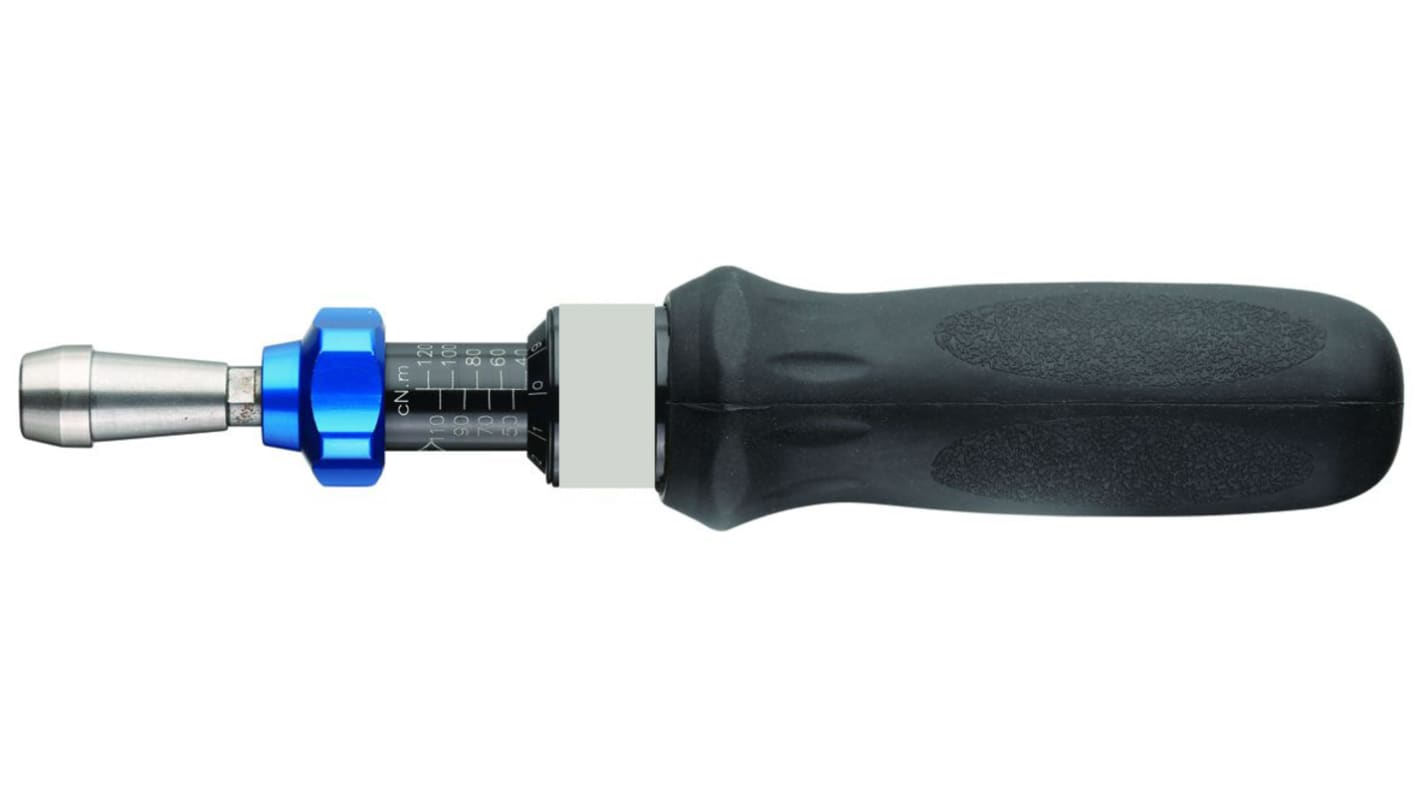 RS PRO Adjustable Hex Torque Screwdriver, 0.2 → 1.20Nm, 1/4 in Drive, ESD Safe, ±6 % Accuracy