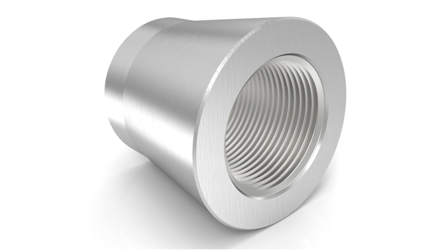Raccordo per cavi RS PRO, Accoppiatore flangiato in Acciaio inossidabile 316 Satinato, Argento, 25mm