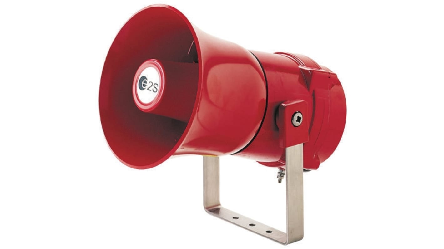 Segnalatore acustico elettronico e2s, 24 V c.c., 117dB a 1 m, IP67, montaggio superficiale