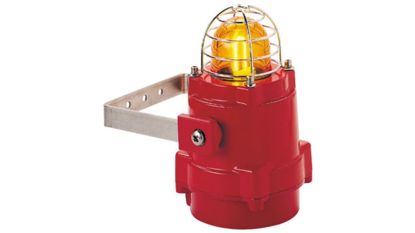 e2s BExBG05 Series Amber Strobe Beacon, 230 V ac, Surface Mount, Xenon Bulb, IP67