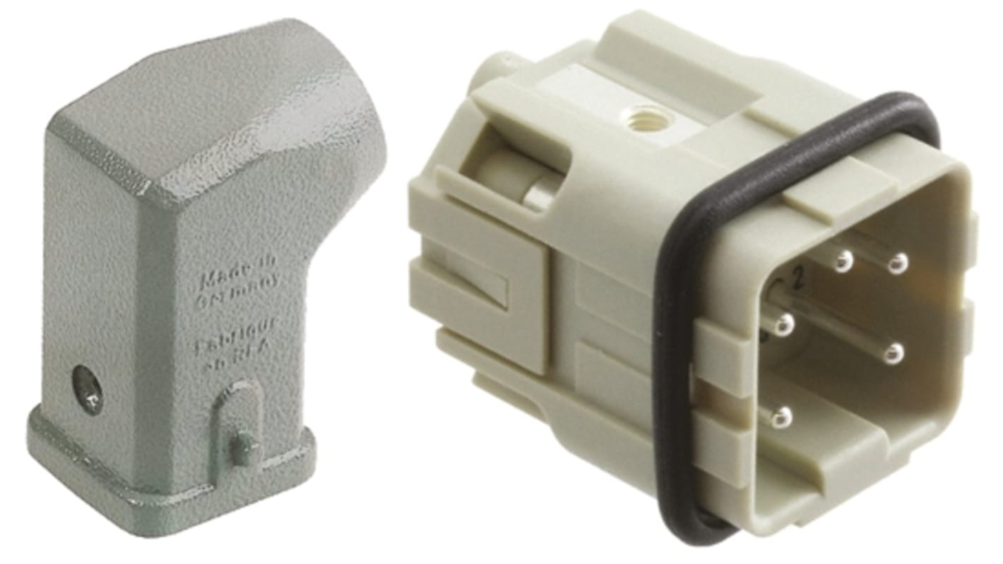 Connettore alimentazione HARTING, Maschio, 4 + PE Pin, 10A, 230 → 400 V.