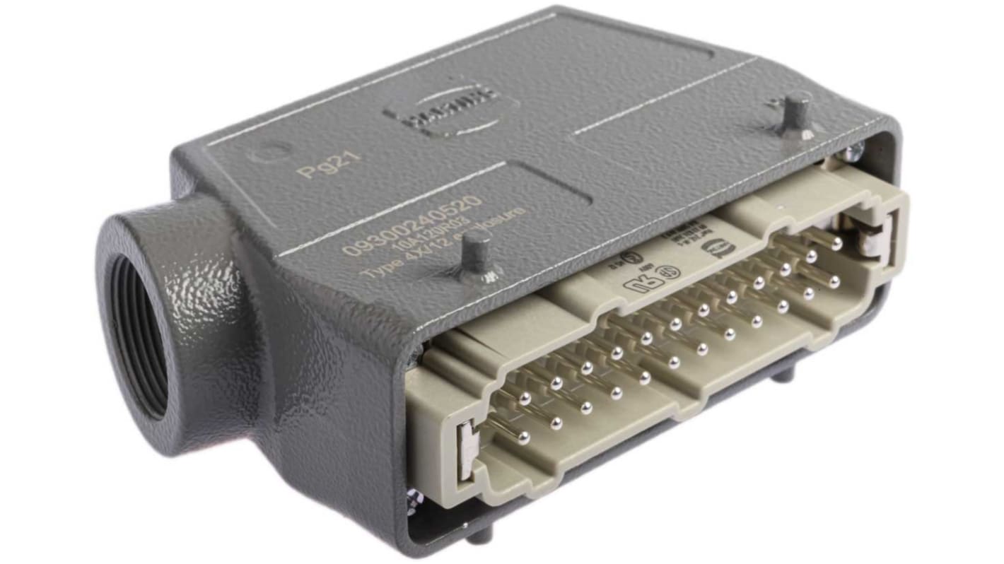 Connettore alimentazione HARTING, Maschio, 24 Pin, 16A, 500 V