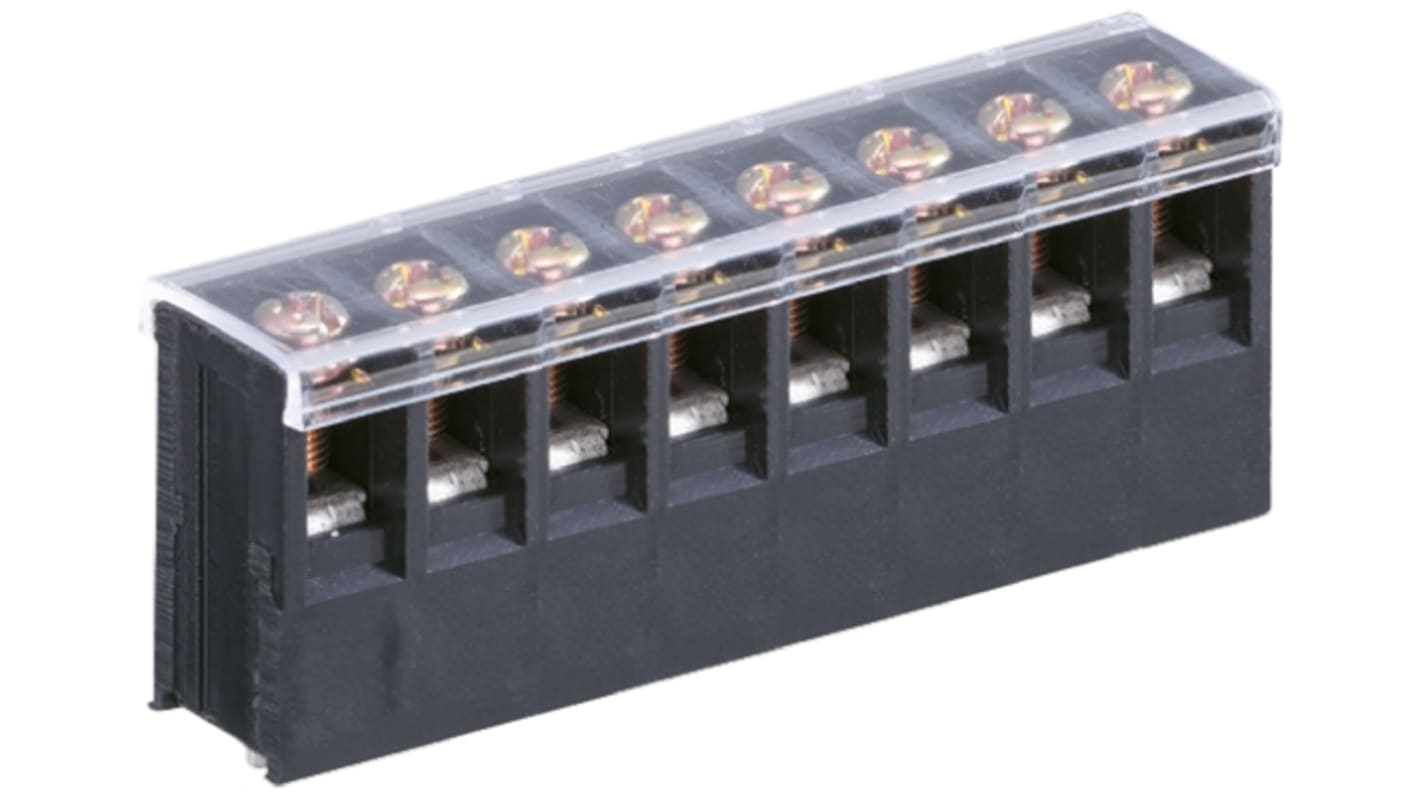 Yoshida Electric Industry PBX 基板用端子台, 10A, 250 V, 7.62mmピッチ, 1列, 8極