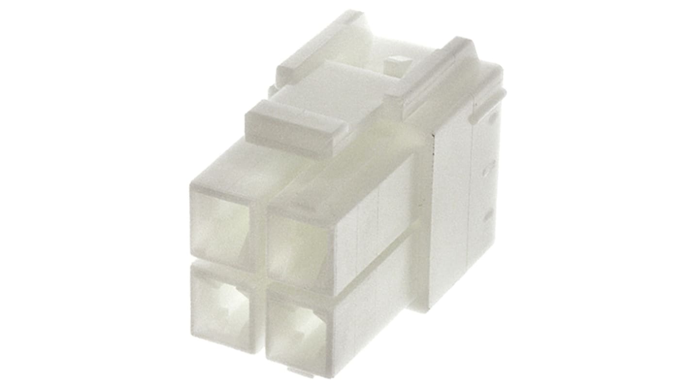 JST, VLP Male Connector Housing, 6.2mm Pitch, 4 Way, 2 Row