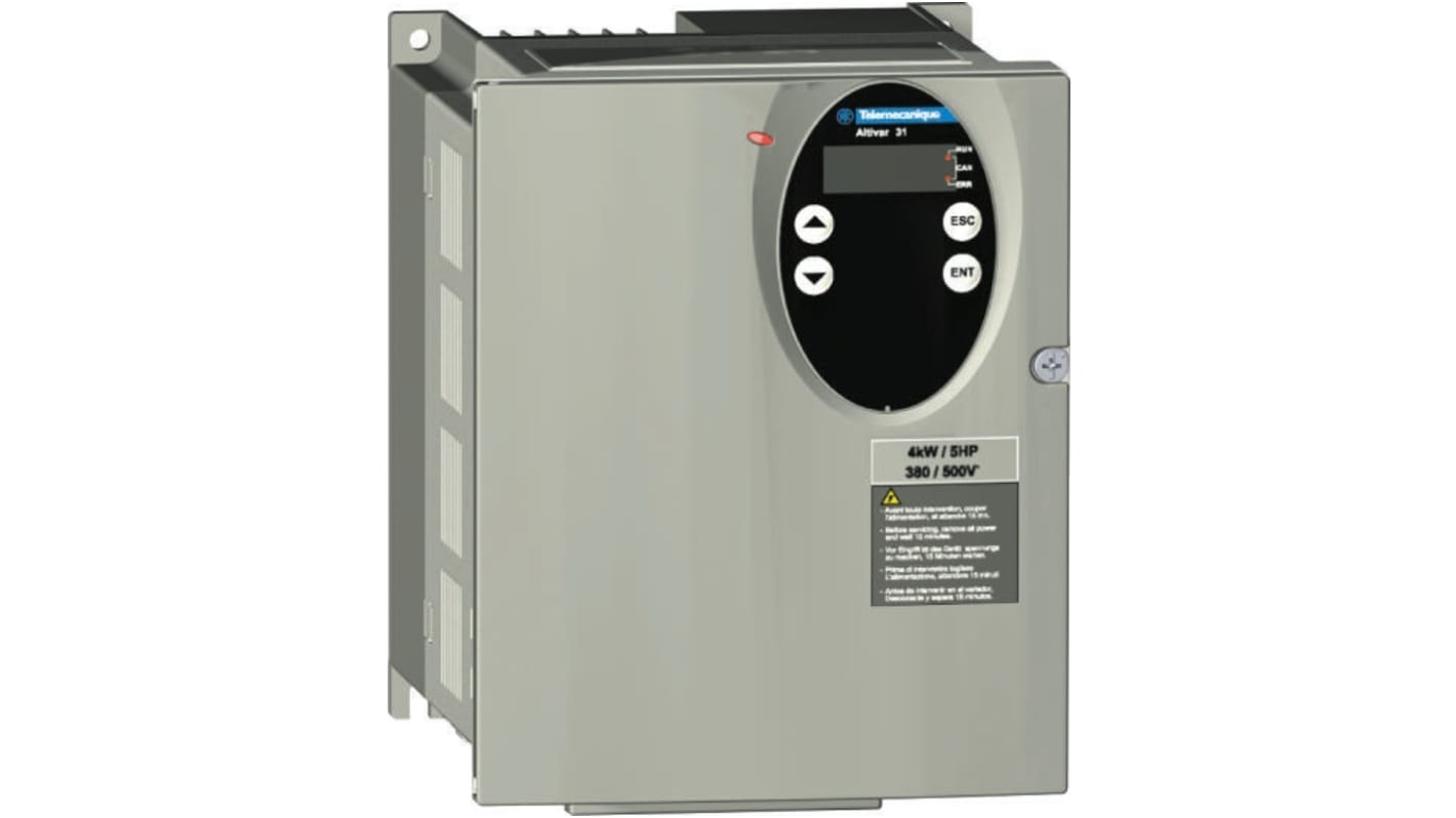 Schneider Electric Inverter Drive, 2.2 kW, 1 Phase, 230 V, 21.9 A, ALTIVAR 31 Series