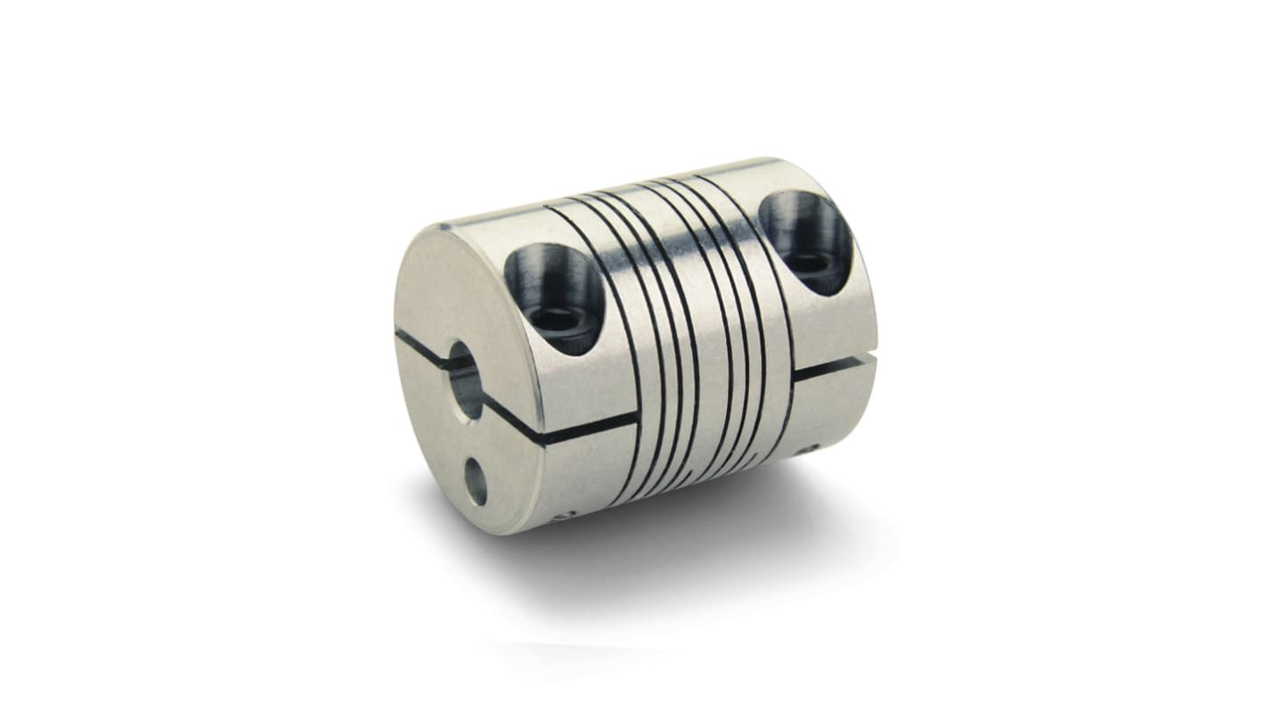 Ruland Beam Coupling, 19mm Outside Diameter, 5mm Bore, 22.9mm Length Coupler