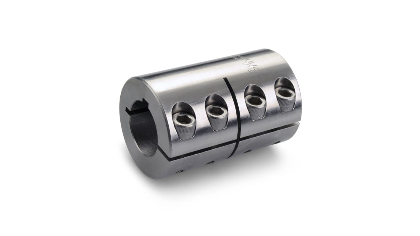 Ruland Shaft Coupling, 45mm Outside Diameter, 25mm Bore, 75mm Length Coupler