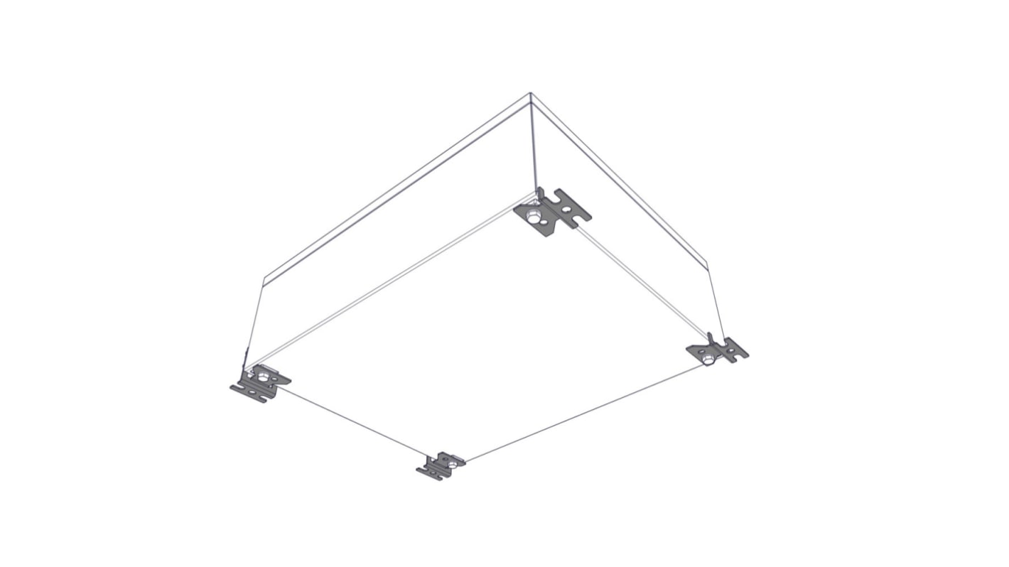 Rose Stainless Steel External Mounting Bracket for Use with Stainless Steel Enclosures, 59 x 54 x 2mm