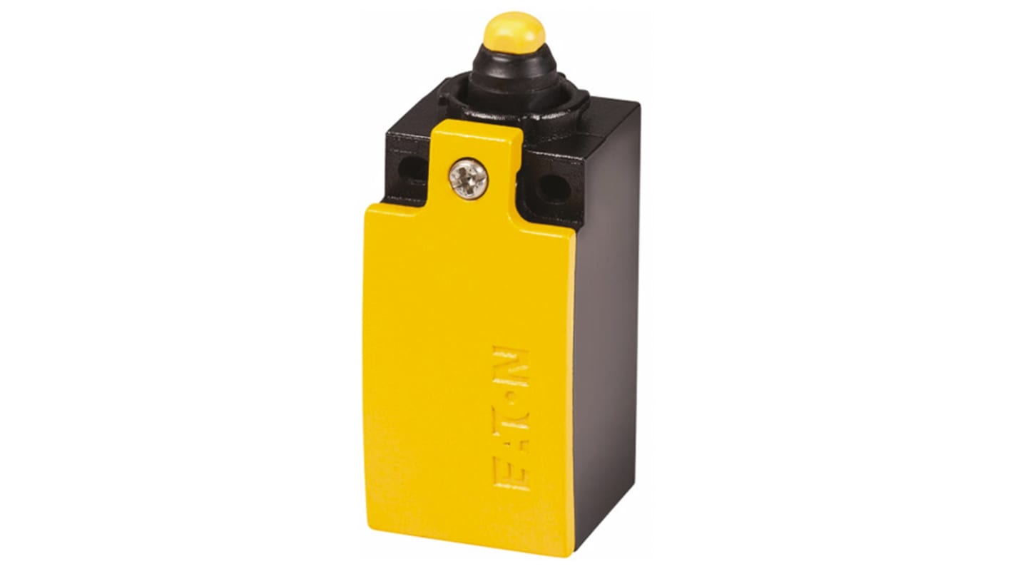 Eaton Plunger Limit Switch, 2NC, IP66, IP67, Metal Housing, 415V ac Max, 6A Max