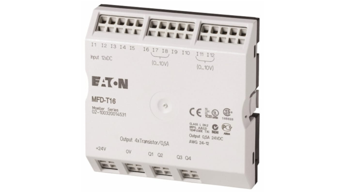 Eaton MFD-AC-CP8 Series PLC I/O Module for Use with MFD-CP8, Digital, Transistor