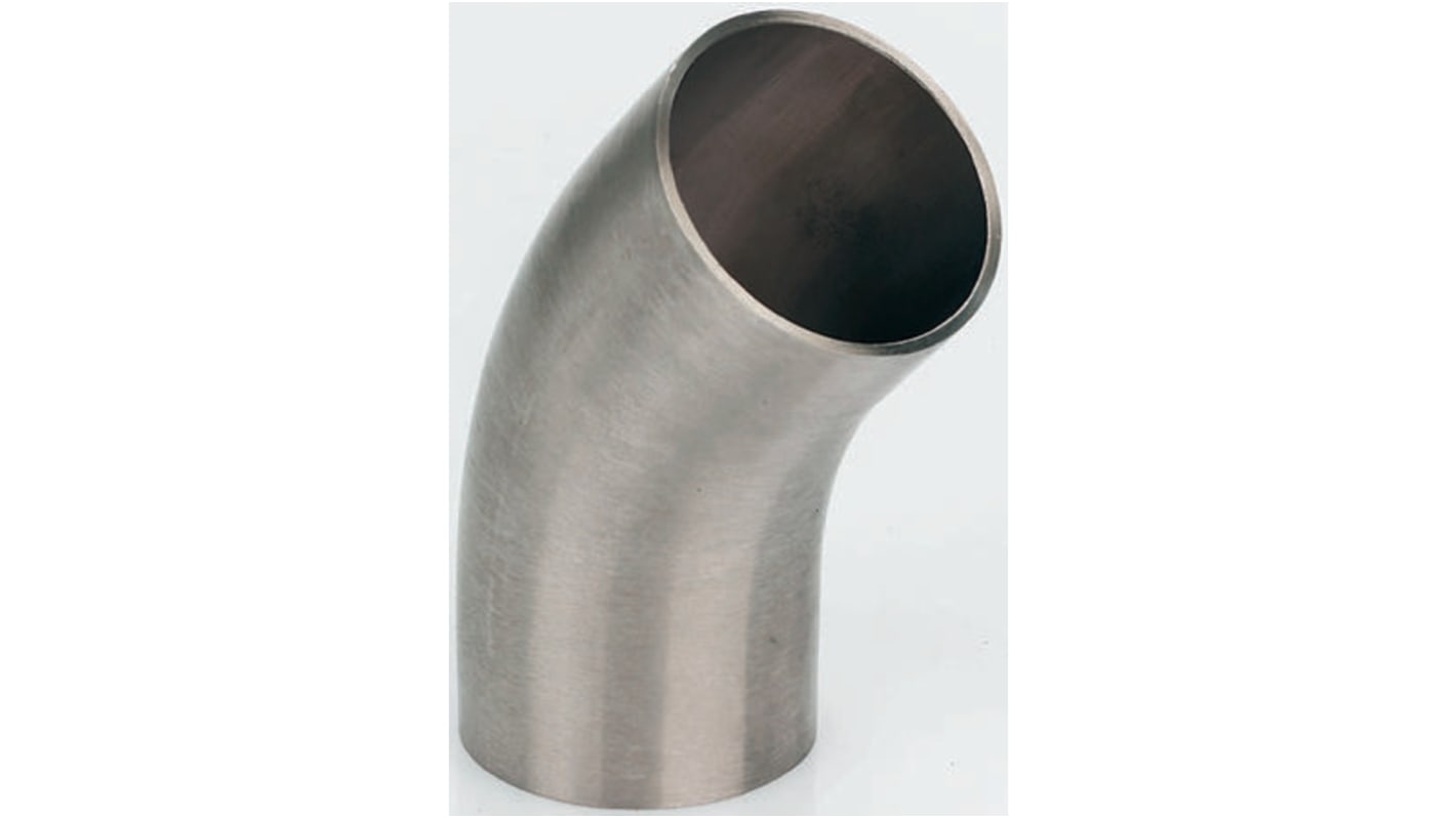 RS PRO Edelstahl-Rohrverschraubung Bogen 45° 50.8mm