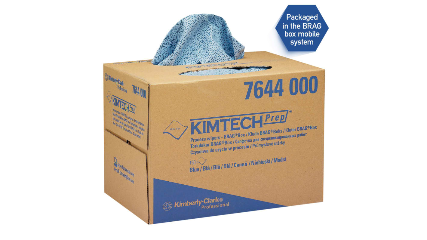 Paño Reutilizable para Entornos limpios, industria alimentaria, farmacéutica Kimberly Clark Process Wipers 7644 de