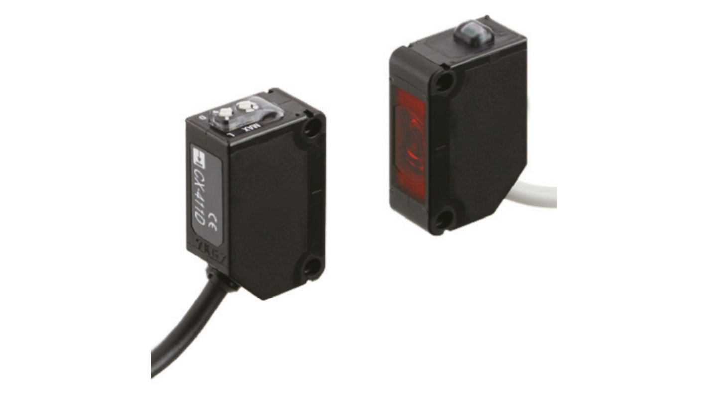 Rs-Online Sensore fotoelettrico Rettangolare Panasonic a fascio diretto rilevamento 10 m uscita PNP