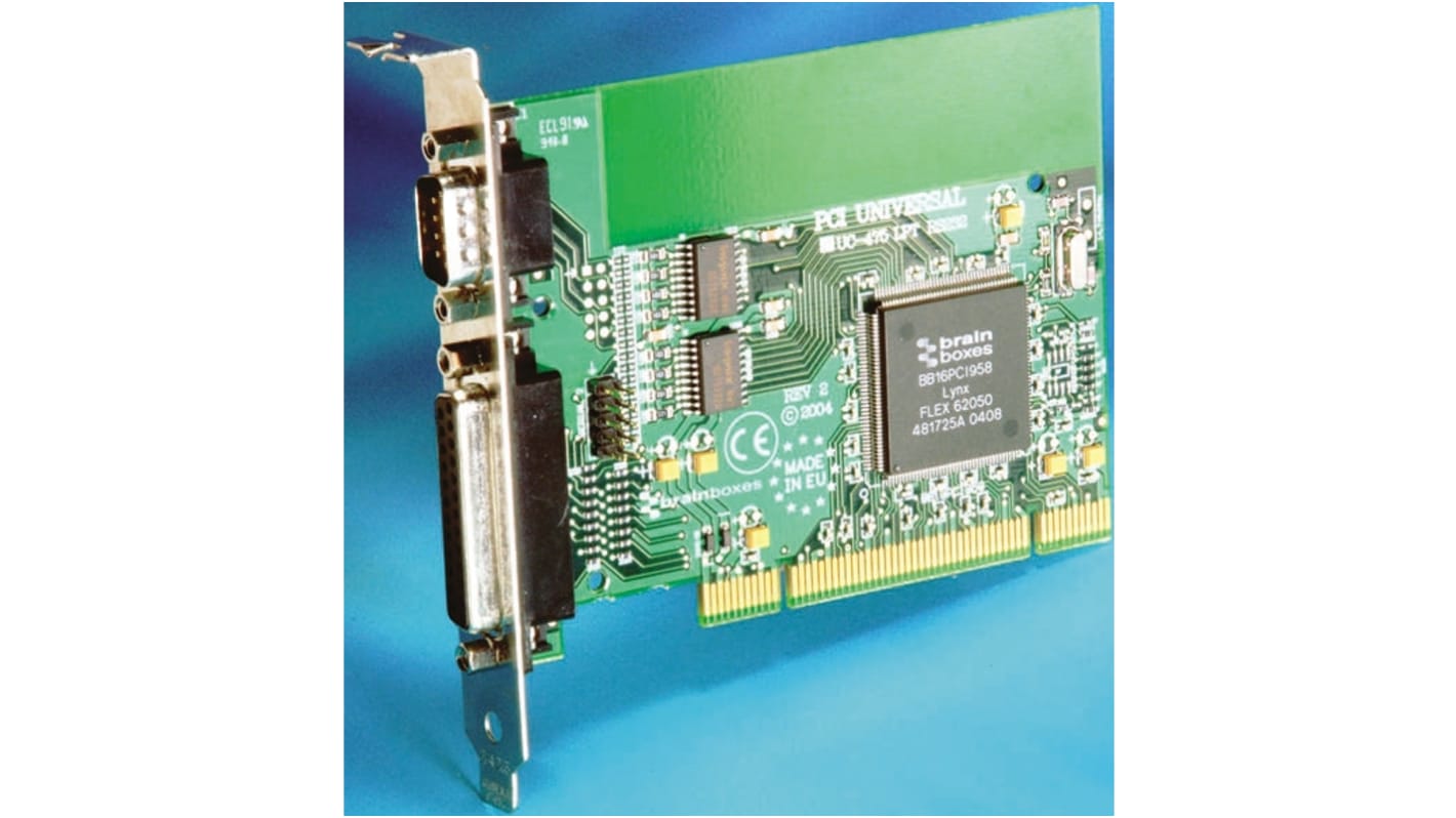 Tarjeta serie Brainboxes PCI Serie, 3 puertos LPT, RS232, 115.2kbit/s