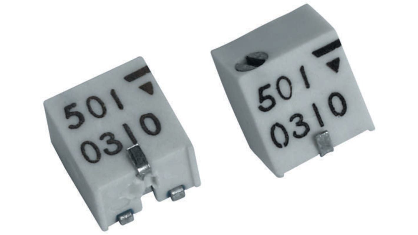 Vishay 半固定抵抗器（トリマポテンショメータ）, 5kΩ, ±10%, 0.25W, 11回転, 表面実装