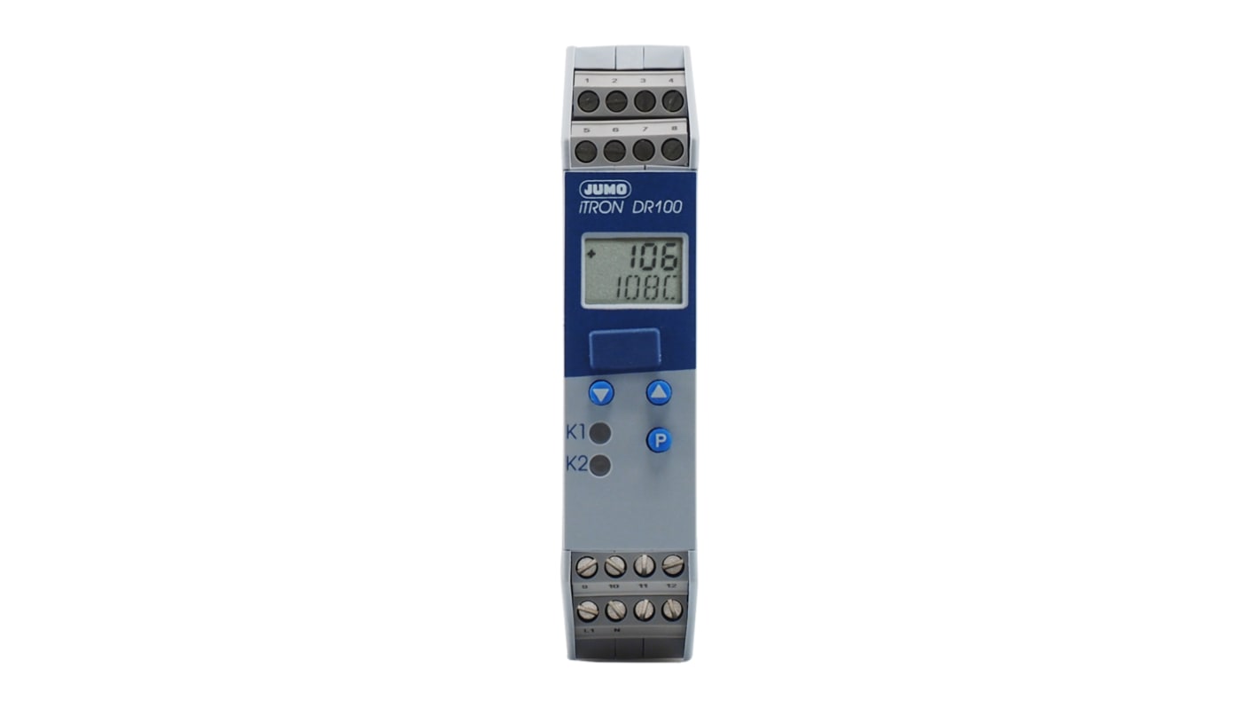 Rs-Online Termoregolatori PID Jumo iTRON 20 → 53 V c.a./c.c. 109 x 22.5mm 2 uscite Relè