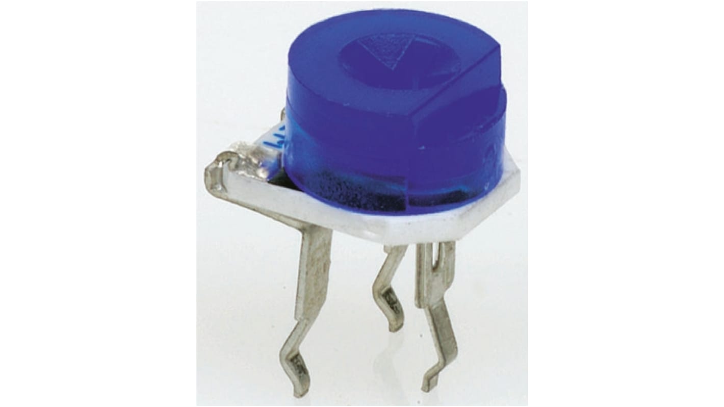 1MΩ, Through Hole Trimmer Potentiometer 0.2W Top Adjust Bourns, 3306