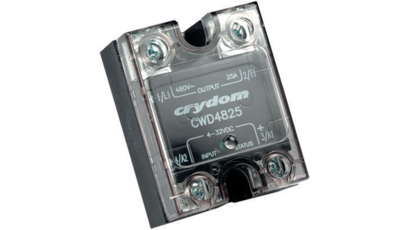Relè a stato solido CWD2450-10, Montaggio a pannello, 50 A rms, 280 V rms, Istantaneo