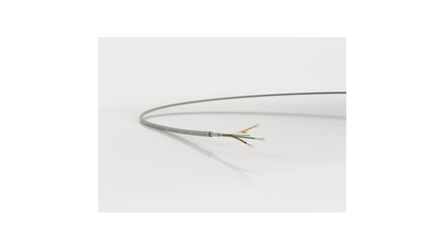 Lapp Multicore Data Cable, 0.5 mm², 3 Cores, 20 AWG, Screened, 100m, Grey Sheath