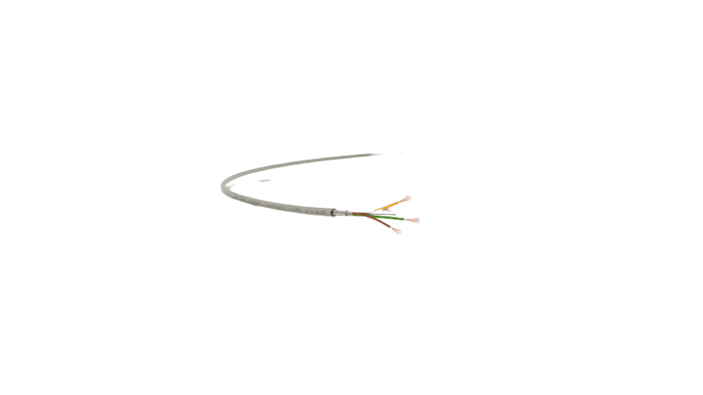 Lapp UNITRONIC LiYCY Series Data Cable, 8 Cores, 0.5 mm², Screened, 20 AWG, 100m, Screened Shield, LiYCY Cable