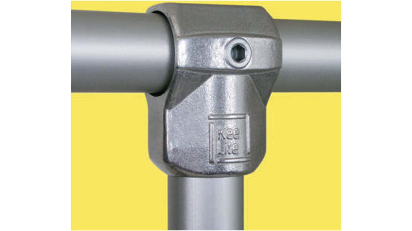 Kee Lite T-Connector, Connecting Component, Strut Profile Type 8, Round Tube Size Type 8