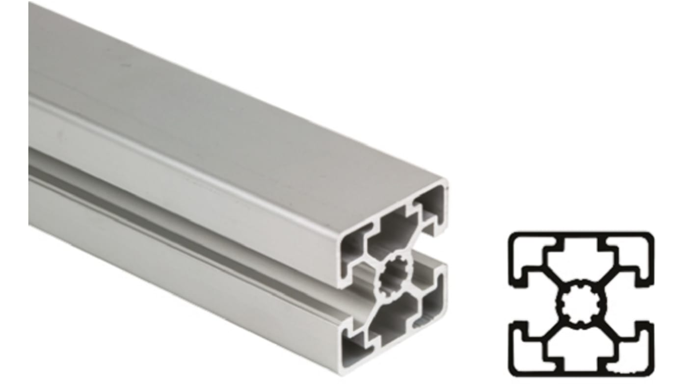 Bosch Rexroth MGE Alu Strebenprofil 45 x 45 mm, 2-fach Nut 10mm, Länge 3000mm