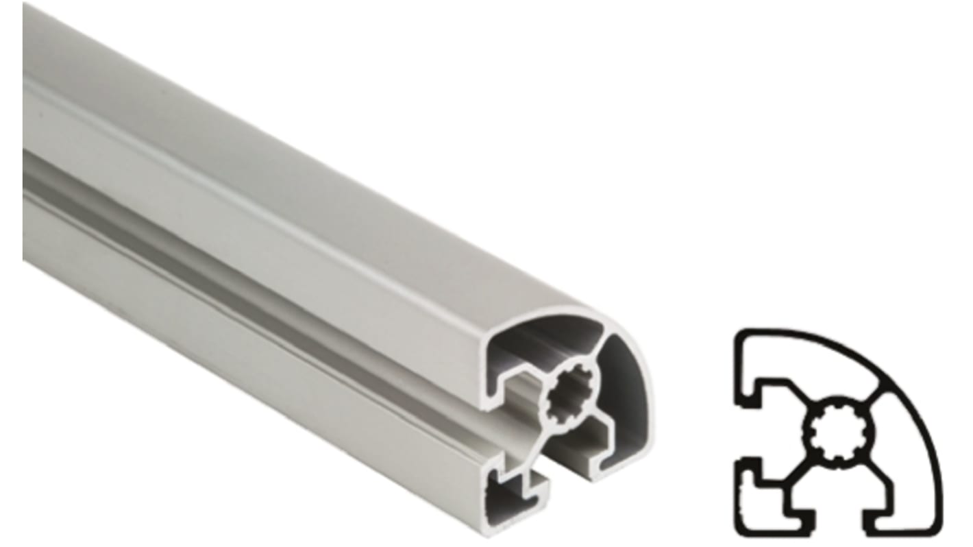 Bosch Rexroth Silver Aluminium Profile Strut, 45 x 45 mm, 10mm Groove, 2000mm Length