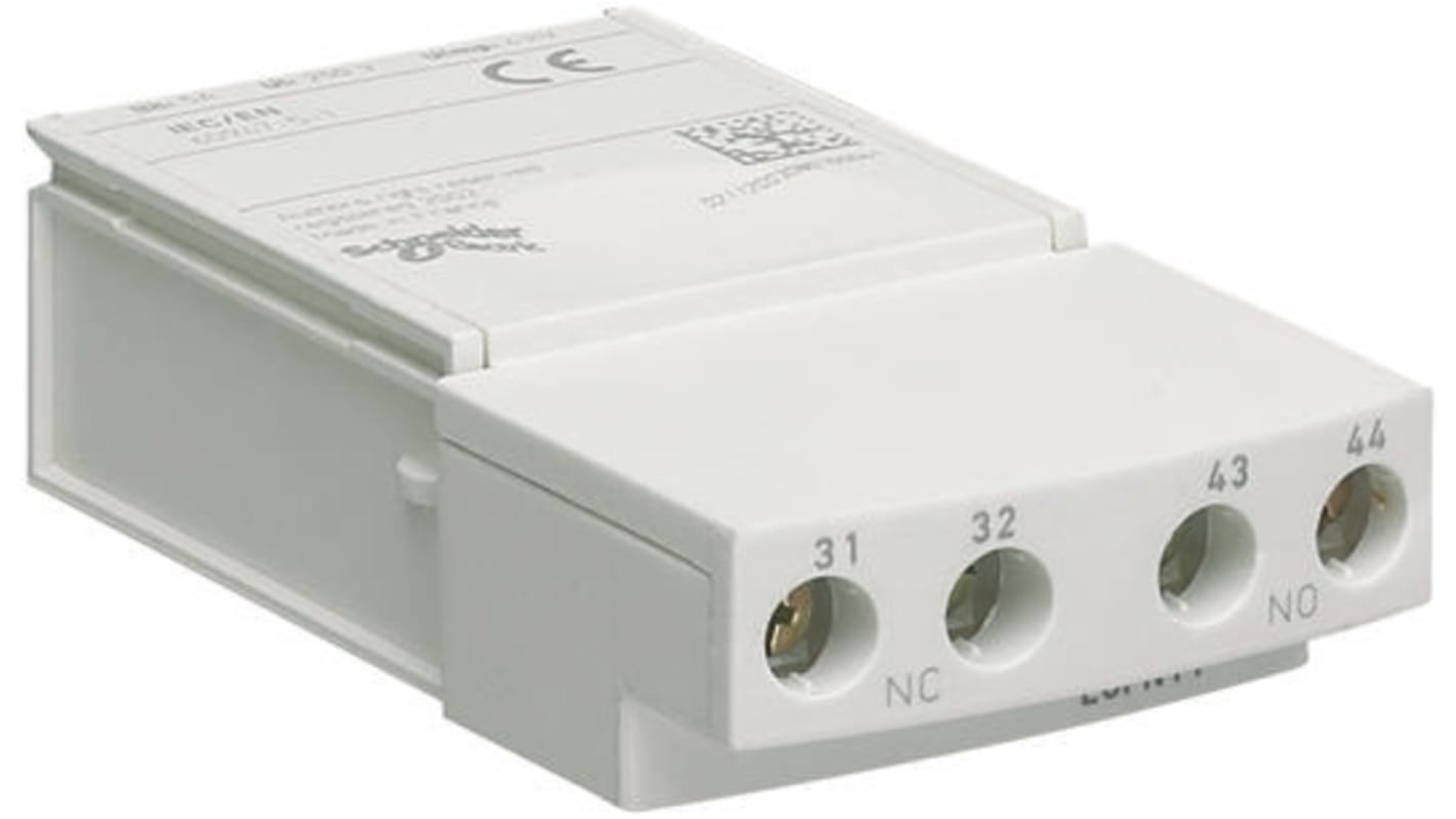 Schneider Electric Auxiliary Contact, 2 Contact, 1NC + 1NO, TeSys U