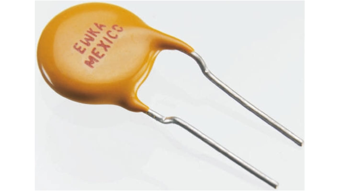 Fusibile ripristinabile Littelfuse, intervento a 0.19A in 10s, 240V cc, tenuta 0.08A, 26Ω max