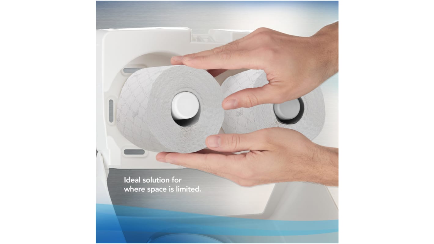 Kimberly Clark 36 ruller med Hvid 11520 ark Toiletpapir, 2 lag 1382m SCOTT Small