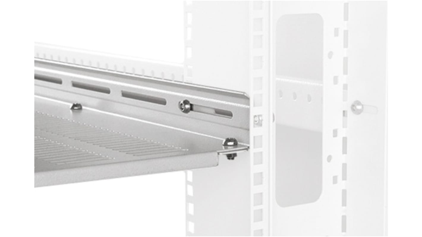 APW Grey Tray, 1U, 50kg Load, 483mm x 556mm