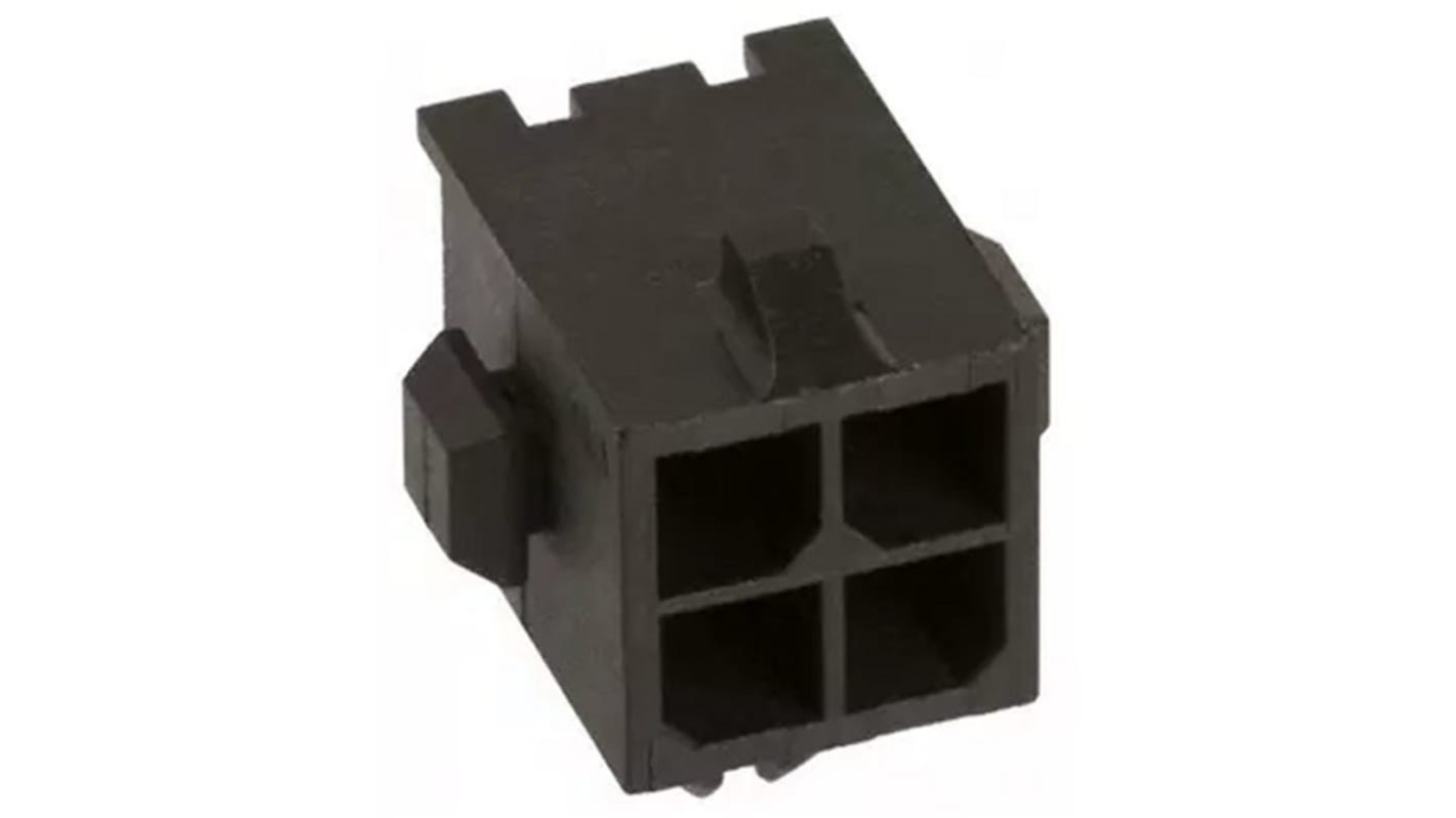Konektor PCB, řada: Micro MATE-N-LOK, Vodič-Deska, počet kontaktů: 4, počet řad: 2, rozteč: 3.0mm izolace pájením,