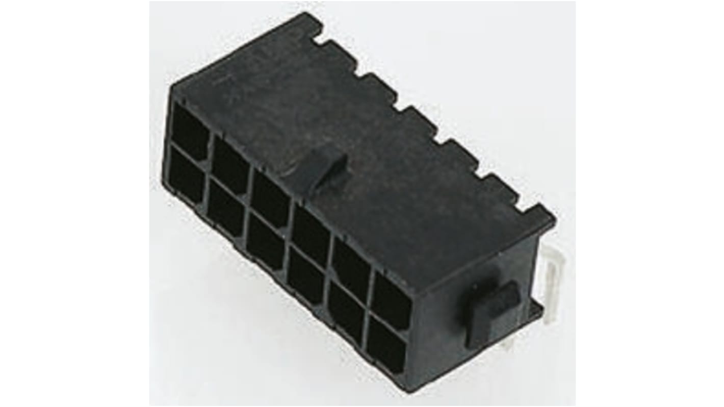 TE Connectivity Micro MATE-N-LOK Series Straight Surface Mount PCB Header, 4 Contact(s), 3.0mm Pitch, 2 Row(s), Shrouded