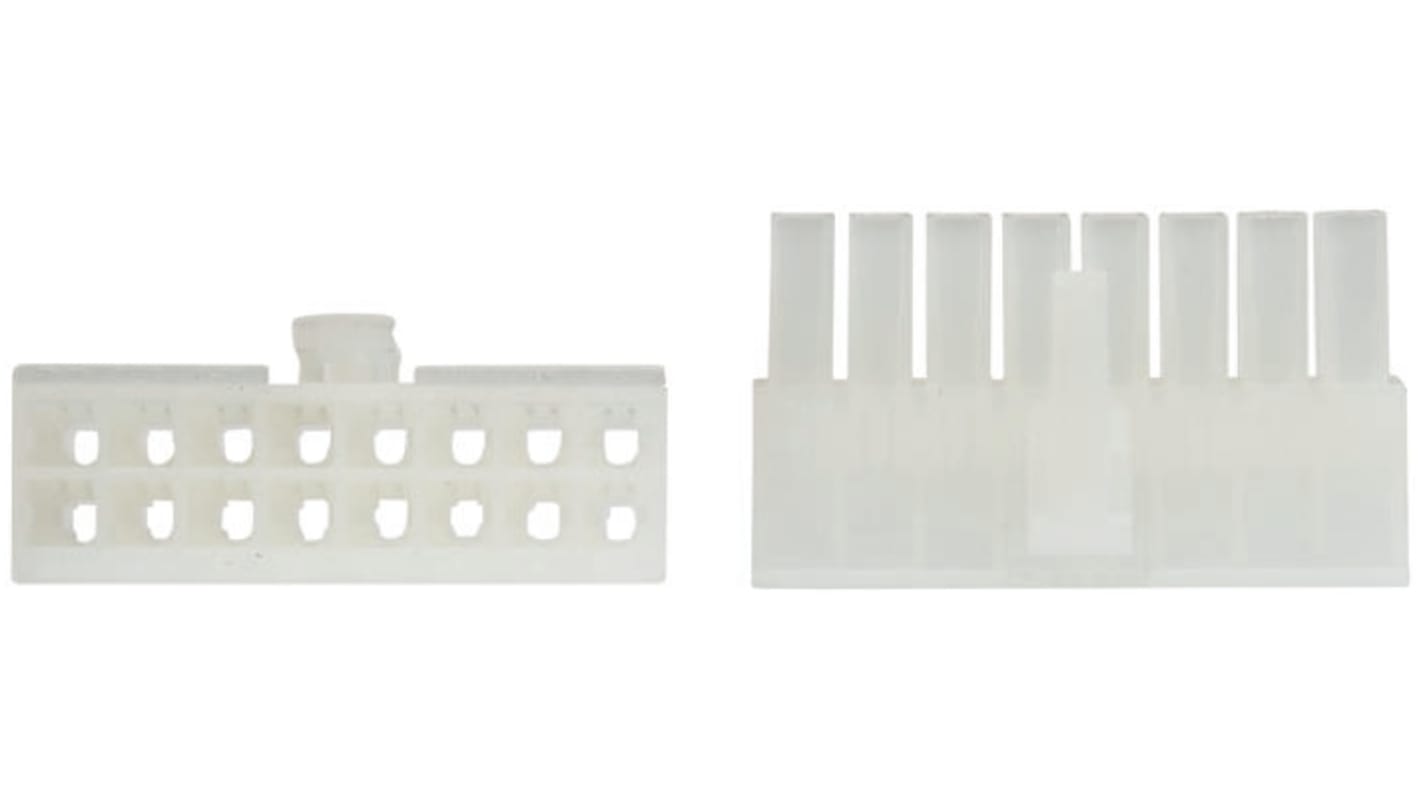 Carcasa de conector TE Connectivity 1-794954-6, Serie VAL-U-LOK, paso: 4.2mm, 16 contactos, 2 filas, Recto, Hembra