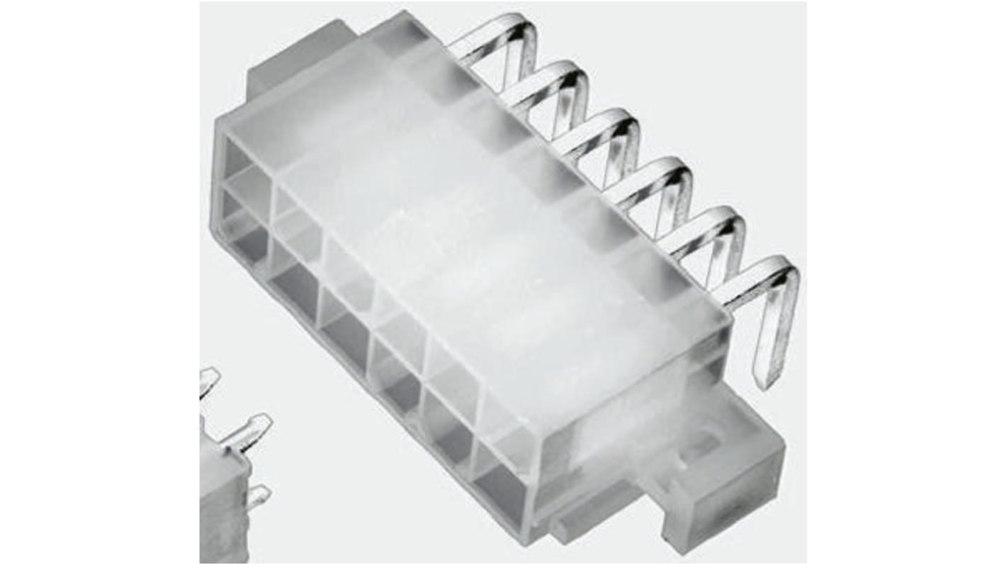 Conector macho para PCB Ángulo de 90° TE Connectivity serie VAL-U-LOK de 2 vías, 2 filas, paso 4.2mm, para soldar,