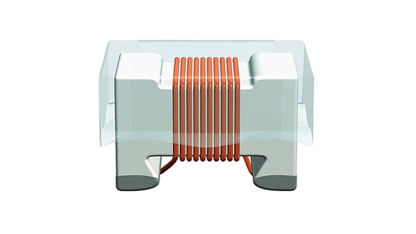 Inductor de montaje en superficie bobinado EPCOS, 47 nH, ±5%, núcleo de Cerámica 0805 (2012M), SRF:2GHz, Q:65, 600mA