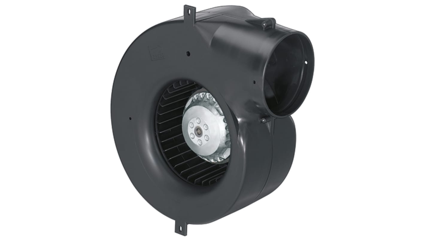ebm-papst G2E140 Series Centrifugal Fan, 230 V ac, 370m³/h, AC Operation, 248 x 237 x 100mm