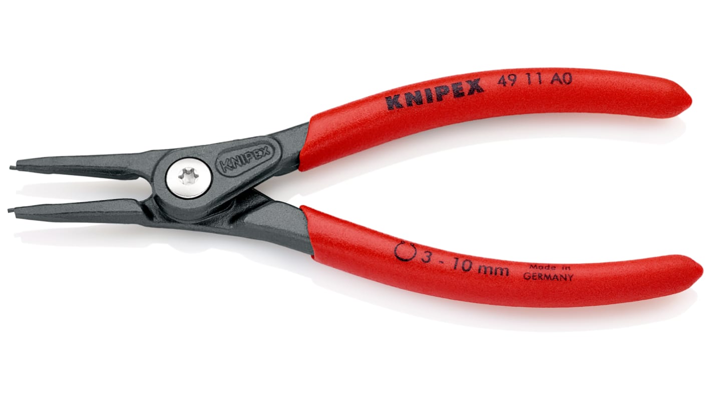 Knipex Sicherungsringzange , gebogen 140 mm 3 → 10 mm
