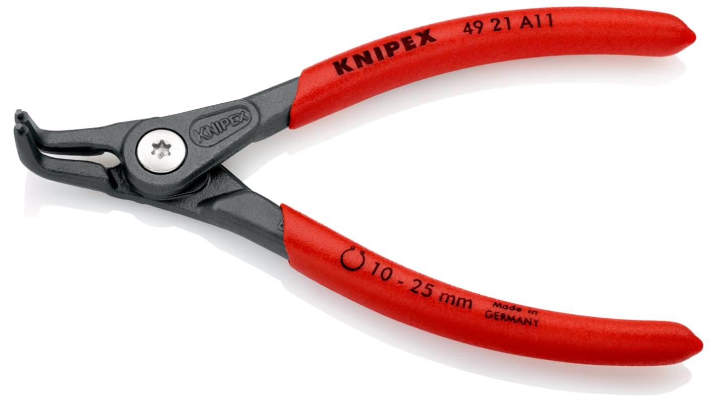 Knipex Circlip Pliers, 130 mm Overall, Angled Tip