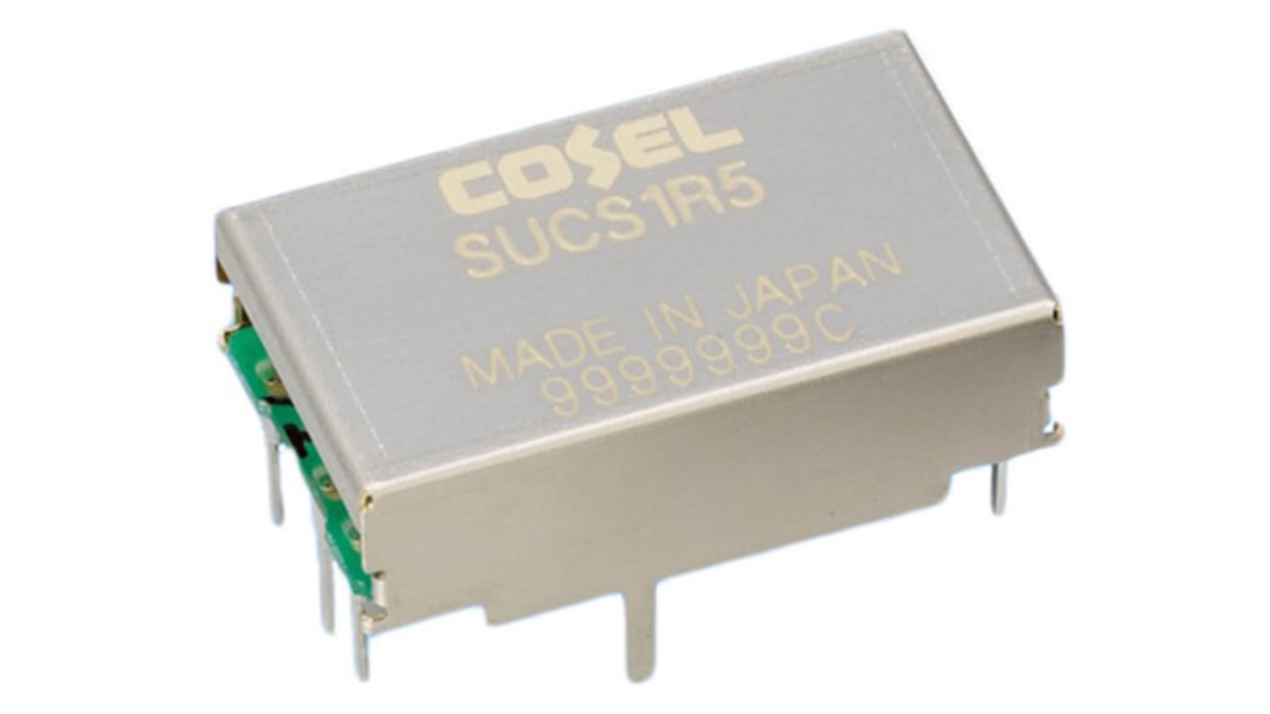 Cosel DC-DC Converter, 5V dc/ 300mA Output, 9 → 18 V dc Input, 1.5W, Through Hole, +85°C Max Temp -40°C Min Temp